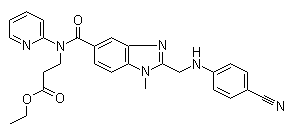 3-[[[2-[[(4-Cyanophenyl)amino]methyl]-1-methyl-1H-benzimidazol-5-yl]carbonyl]pyridin-2-ylamino]propi